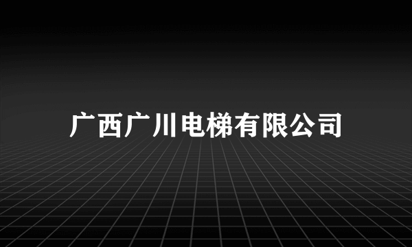 广西广川电梯有限公司