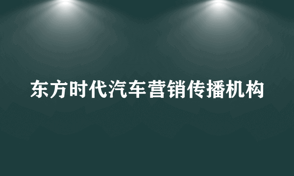 东方时代汽车营销传播机构