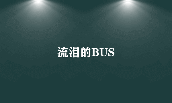 流泪的BUS