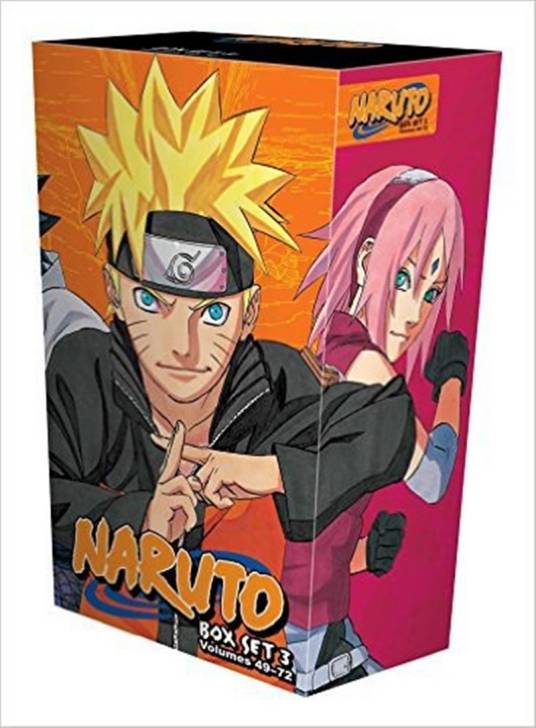 Naruto Box Set 3: Volumes 49-72 with Premium