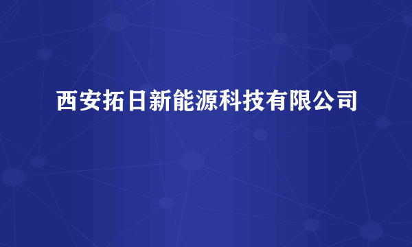 西安拓日新能源科技有限公司