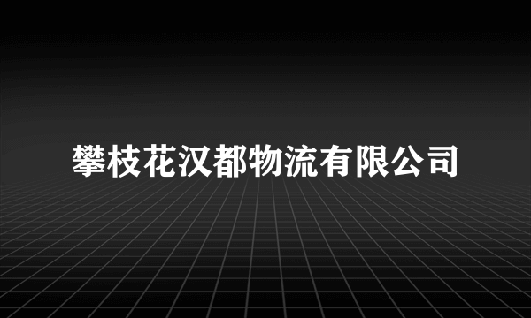 攀枝花汉都物流有限公司