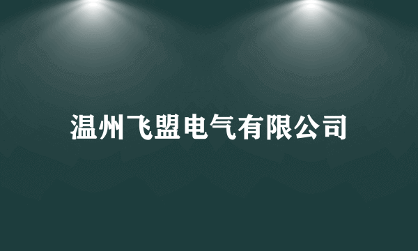 温州飞盟电气有限公司