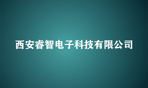 西安睿智电子科技有限公司