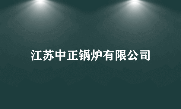 江苏中正锅炉有限公司