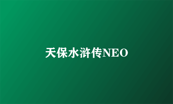 天保水浒传NEO