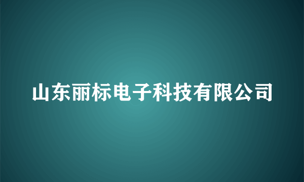 山东丽标电子科技有限公司