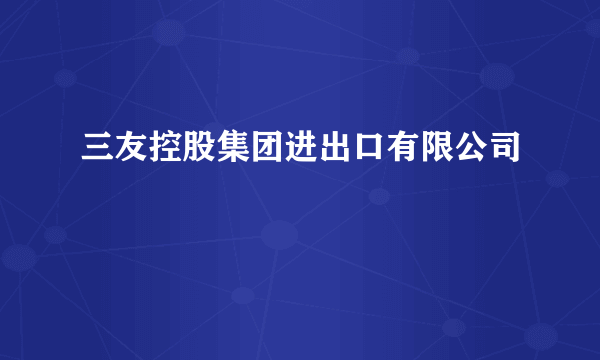 三友控股集团进出口有限公司