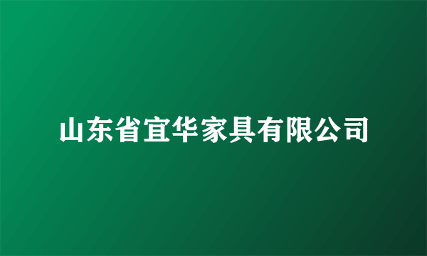 山东省宜华家具有限公司