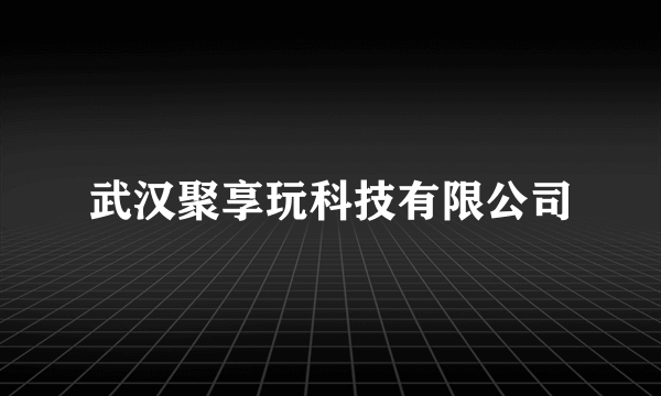 武汉聚享玩科技有限公司