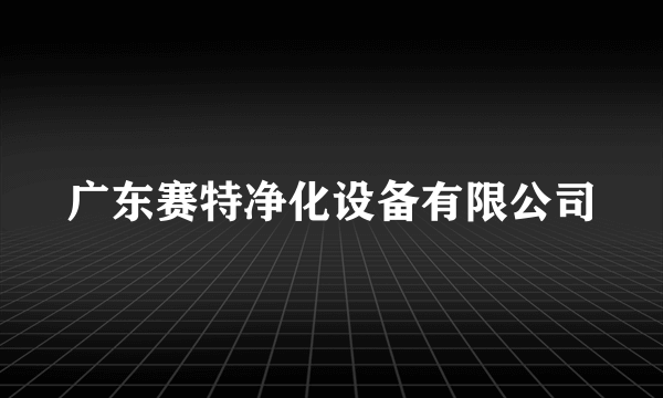 广东赛特净化设备有限公司