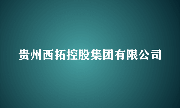 贵州西拓控股集团有限公司