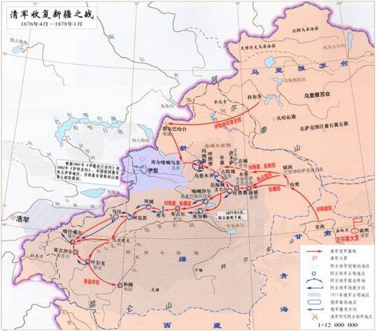 清军收复新疆之战