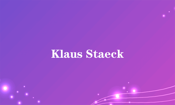 Klaus Staeck