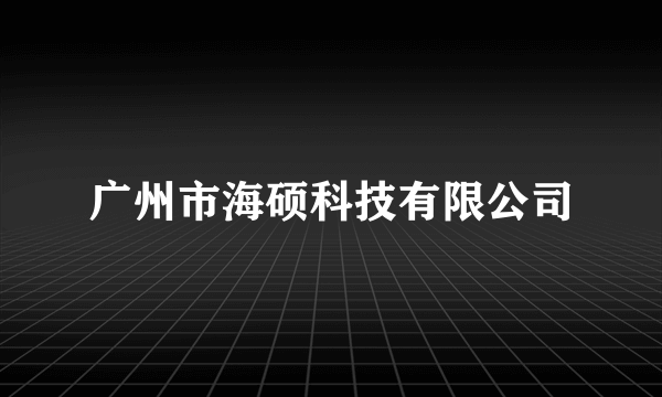 广州市海硕科技有限公司