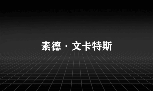 素德·文卡特斯