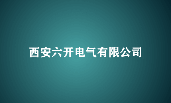 西安六开电气有限公司