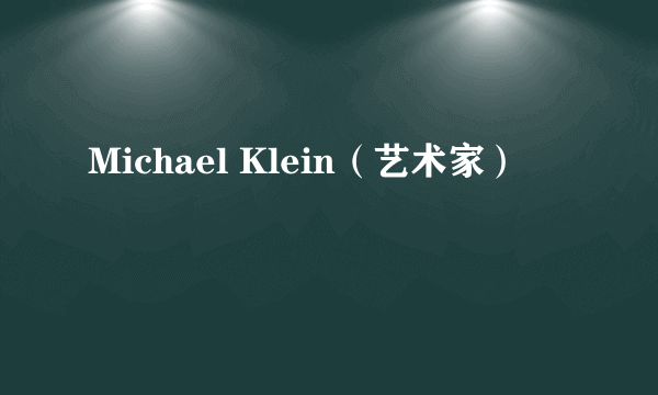 Michael Klein（艺术家）