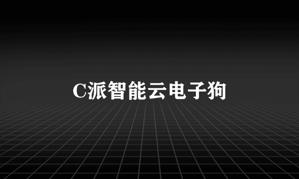 C派智能云电子狗