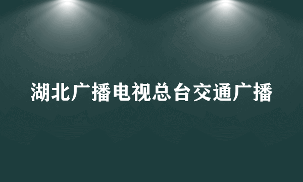 湖北广播电视总台交通广播