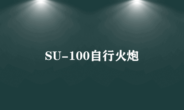 SU-100自行火炮