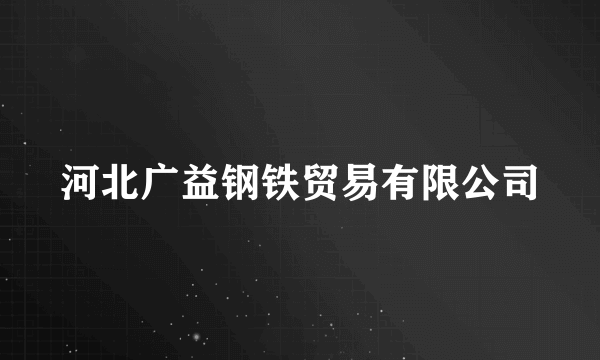 河北广益钢铁贸易有限公司