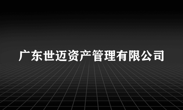 广东世迈资产管理有限公司