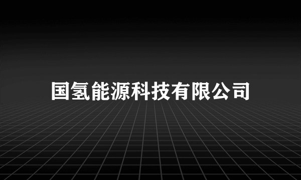 国氢能源科技有限公司