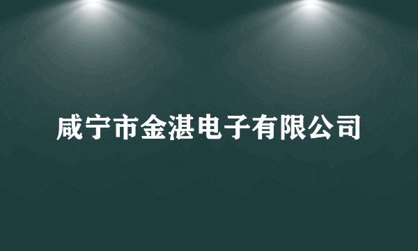 咸宁市金湛电子有限公司