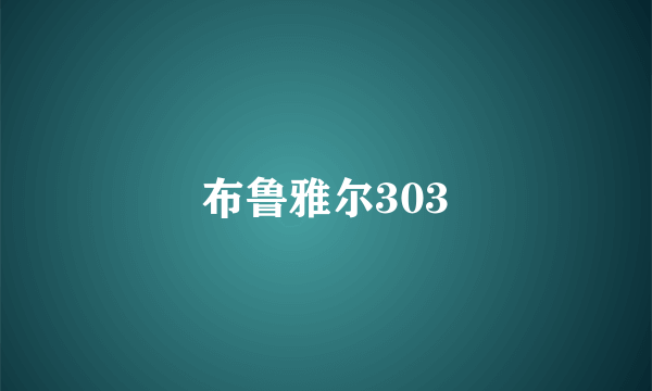 布鲁雅尔303