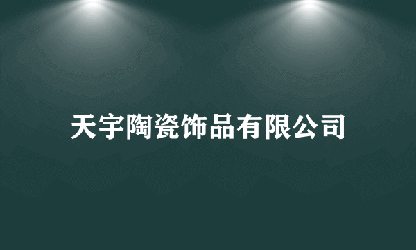 天宇陶瓷饰品有限公司