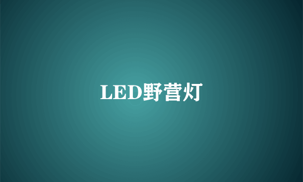 LED野营灯