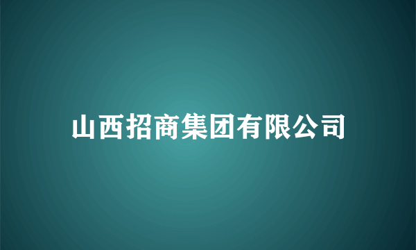 山西招商集团有限公司