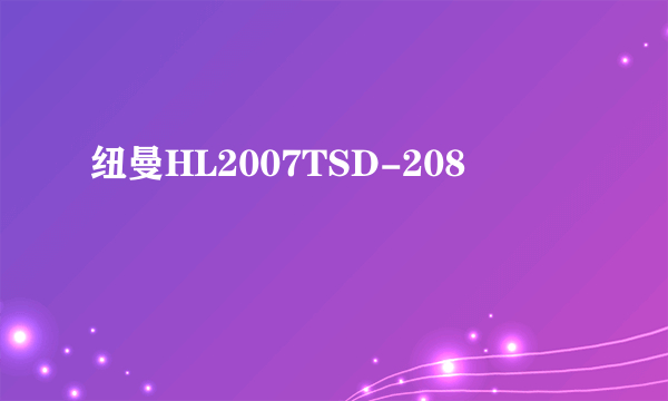 纽曼HL2007TSD-208