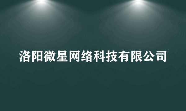 洛阳微星网络科技有限公司