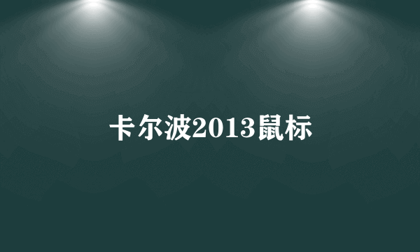 卡尔波2013鼠标