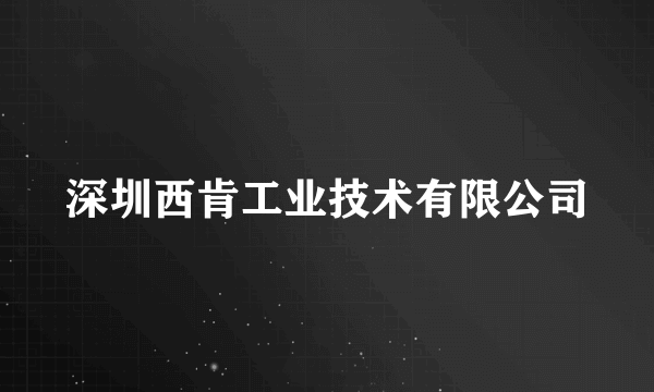 深圳西肯工业技术有限公司