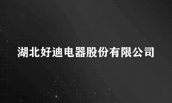 湖北好迪电器股份有限公司