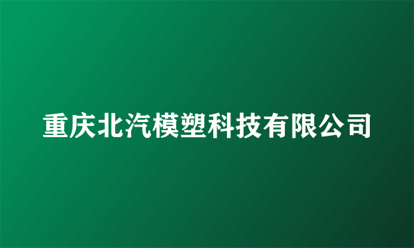 重庆北汽模塑科技有限公司