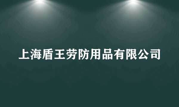 上海盾王劳防用品有限公司