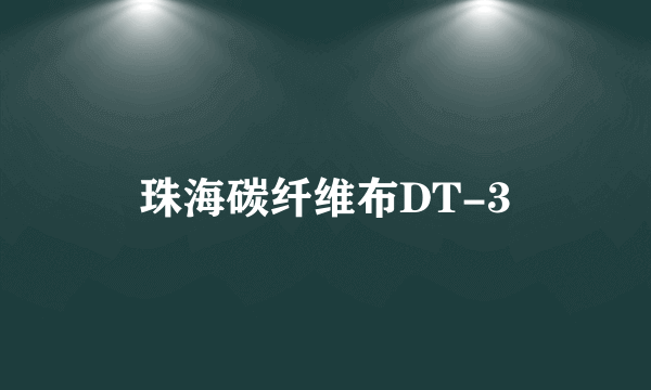 珠海碳纤维布DT-3