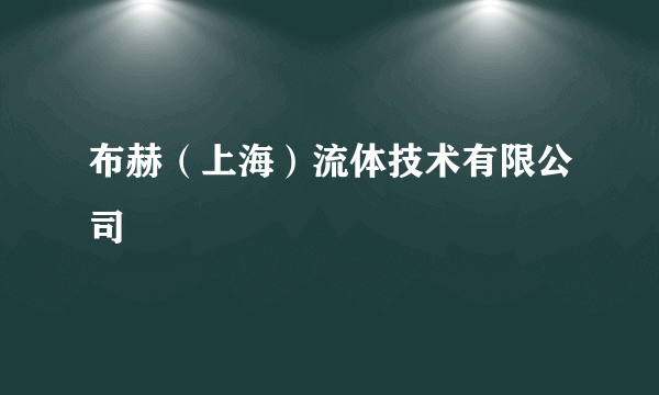 布赫（上海）流体技术有限公司