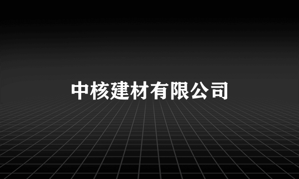 中核建材有限公司