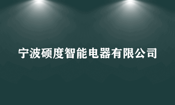 宁波硕度智能电器有限公司