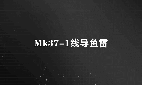 Mk37-1线导鱼雷