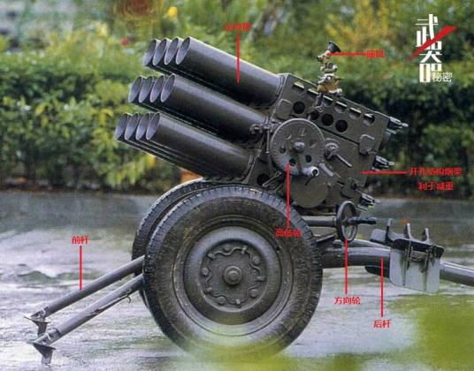 63式107毫米轻型牵引式火箭炮