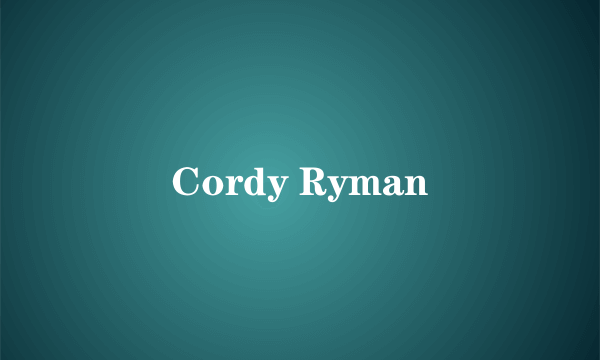 Cordy Ryman