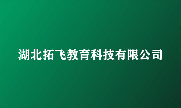 湖北拓飞教育科技有限公司