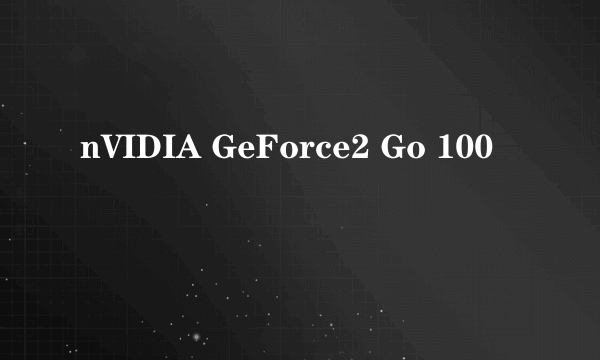 nVIDIA GeForce2 Go 100