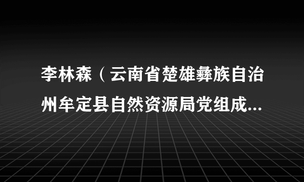 李林森（云南省楚雄彝族自治州牟定县自然资源局党组成员、副局长）